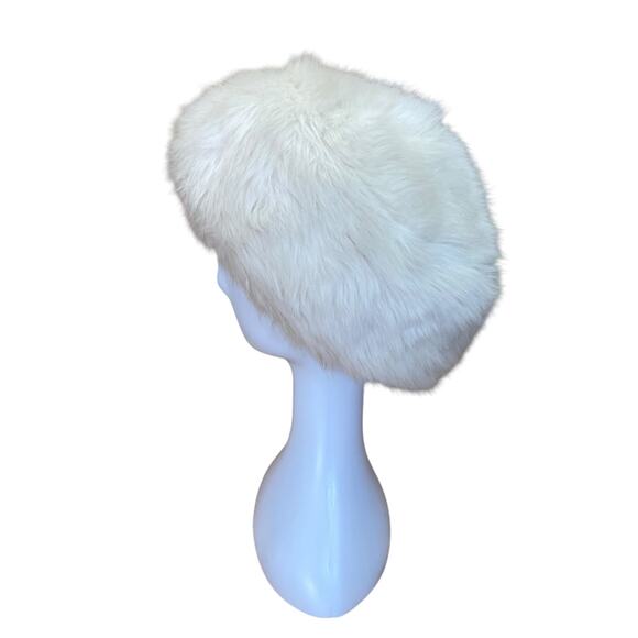 70s Vintage Betmar New York White Faux Fur Cossack Hat – Size Large - Picture 4 of 7